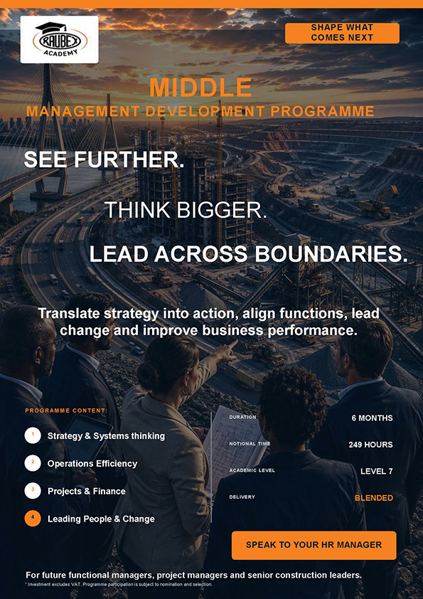 Raubex Academy Leadership Courses - Middle