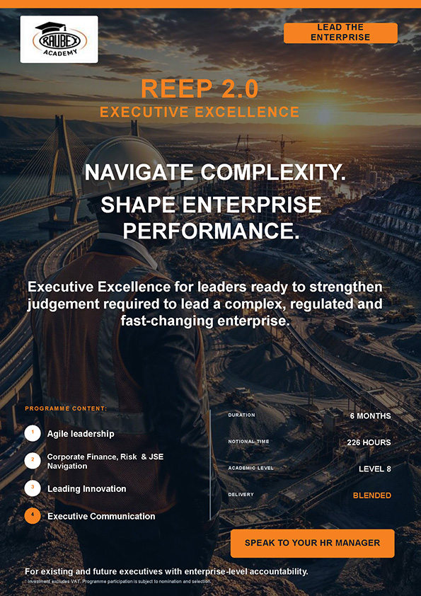 Raubex Academy Leadership Courses - Reep